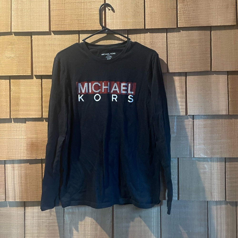Michael Kors Black Long Sleeve Tee